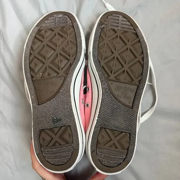 Converse Chuck Taylor All Star Pink High Top Sneakers Women's 8 / Men's 6 - Picture 9 of 9